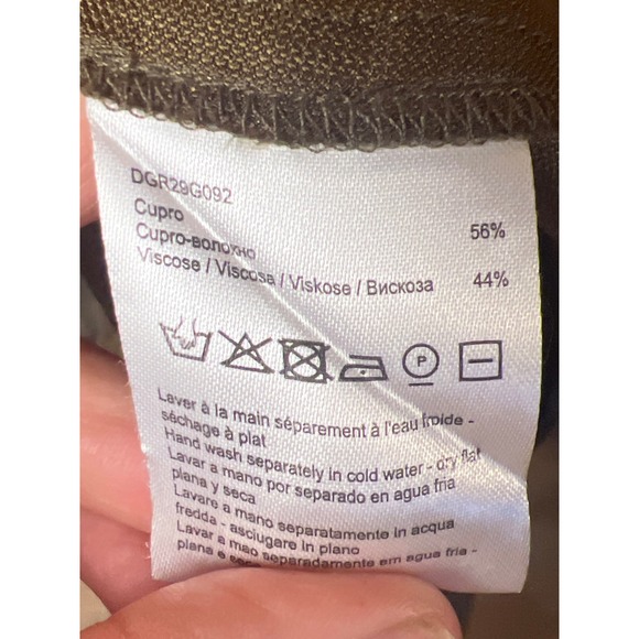 Gerard Darel‎ Paris Dress, Olive Green, Ruffle Hem, Button-Down, Womens 44/10 - Picture 5 of 10